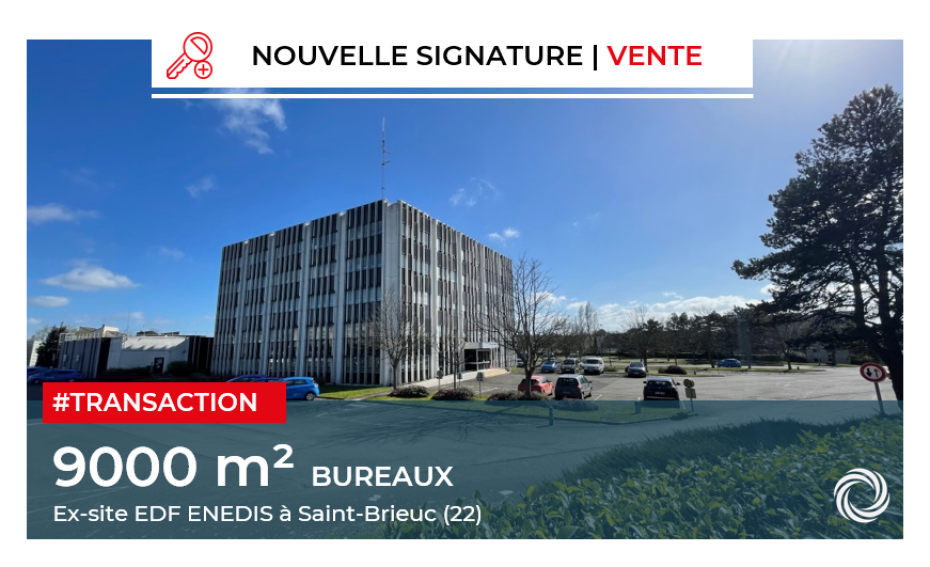 Transaction : Saint-Brieuc (22), vente d’un ensemble immobilier tertiaire de 9 000 m²