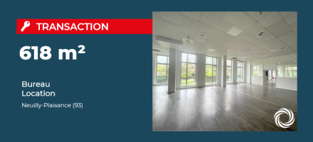 Transaction : Neuilly-Plaisance (93), location de 618 m² de bureaux