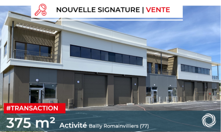 Transaction : BAILLY ROMAINVILLIERS (77), vente de 375 m² de locaux à usage d’activité