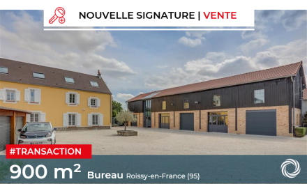 Transaction : ROISSY EN FRANCE (95), vente d’un immeuble indépendant de bureaux de 900 m²