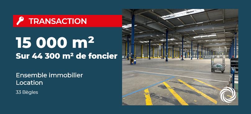 Transaction : Bègles (33), location d’un ensemble immobilier de 15 000 m² sur une parcelle de 44 300 m²