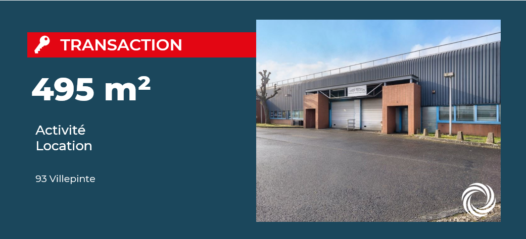 Transaction : Villepinte (93), un acteur majeur du marché de la voiture d’occasion en Europe loue 495 m² de locaux d'activité